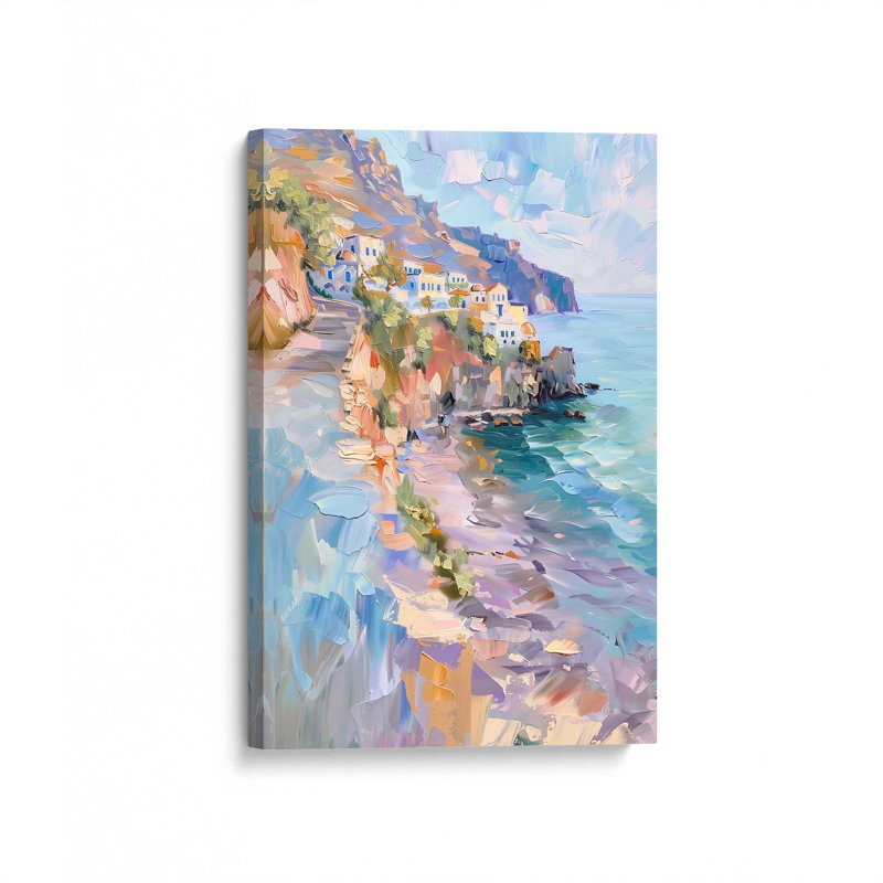Côte pastel Amalfi I, Ne s’applique pas, H 18 po x l 12 po, Toile tendue