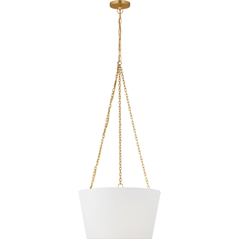 Herve Hanging Shade, 40.13" H x 18" W x 18" D, Burnished Brass