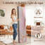 Cloison pliante 4 panneaux séparateur de cloison rose royal irisé perlé-134490018-134490020