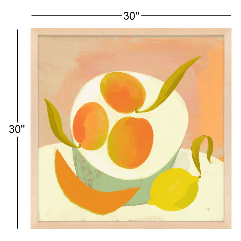 Sula Summer Bounty - Painting on Paper, Érable, H 30 po x l 30 po x P 1,25 po