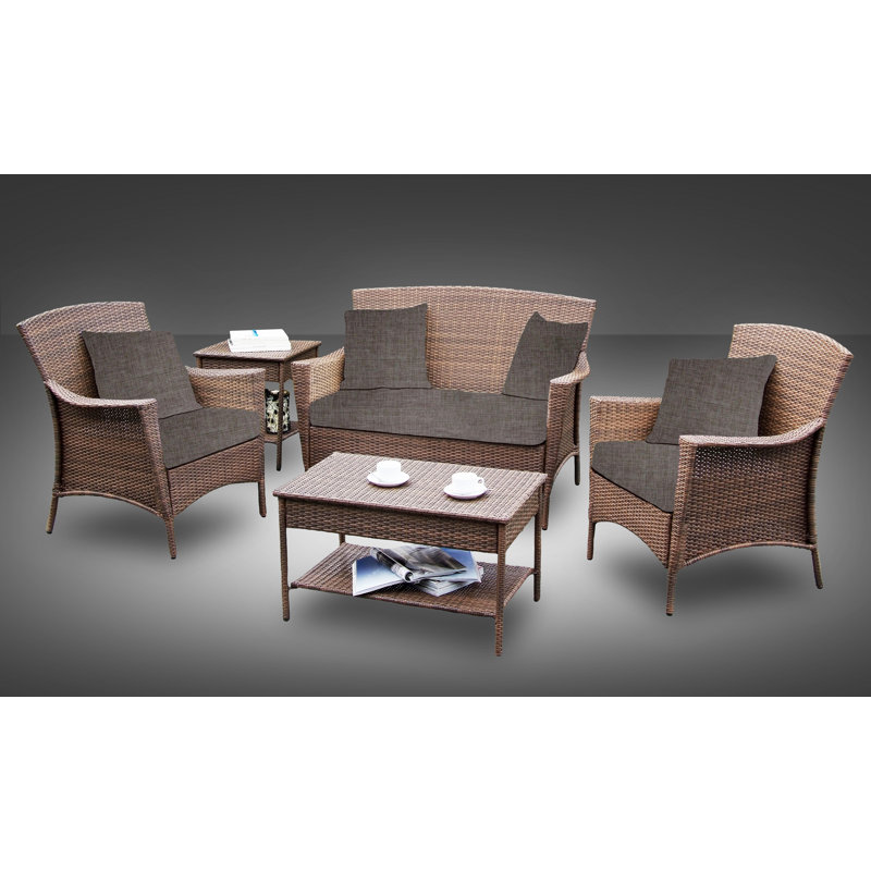 Ensemble de canapé avec coussins 5 pièces hudson