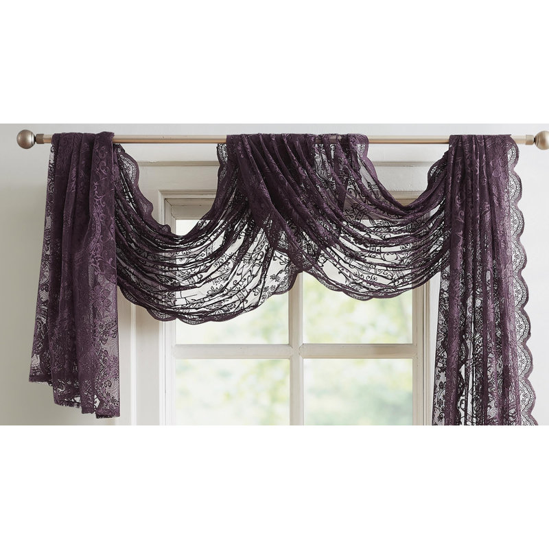Écharpe de fenêtre LEA 144 po, L 54 po x L 144 po, Violet