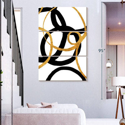 Avery Black And Gold Stroke II