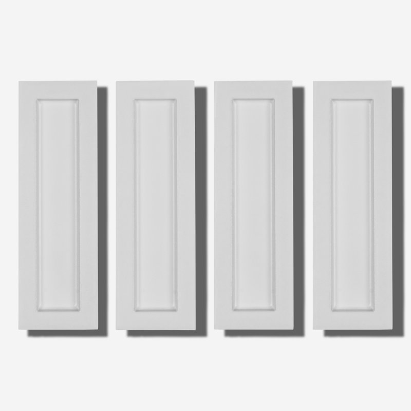 Arlo 3x11 3D Matte Ceramic Wall Tile 3.14 in. x 10.62 in. Glazed Ceramic and Porcelain Tile, White