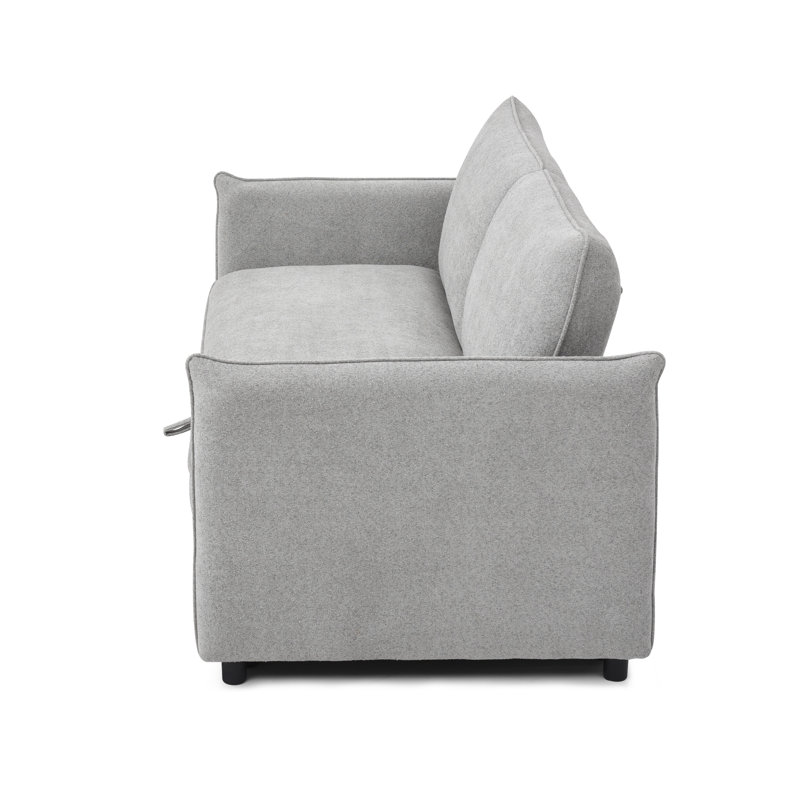 Betty 2 Seater Velvet Sofa Bed, Grey