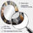 Soft Colors Marble Abstract III - Abstract Oval Decorative Mirror On Metal-1128478316