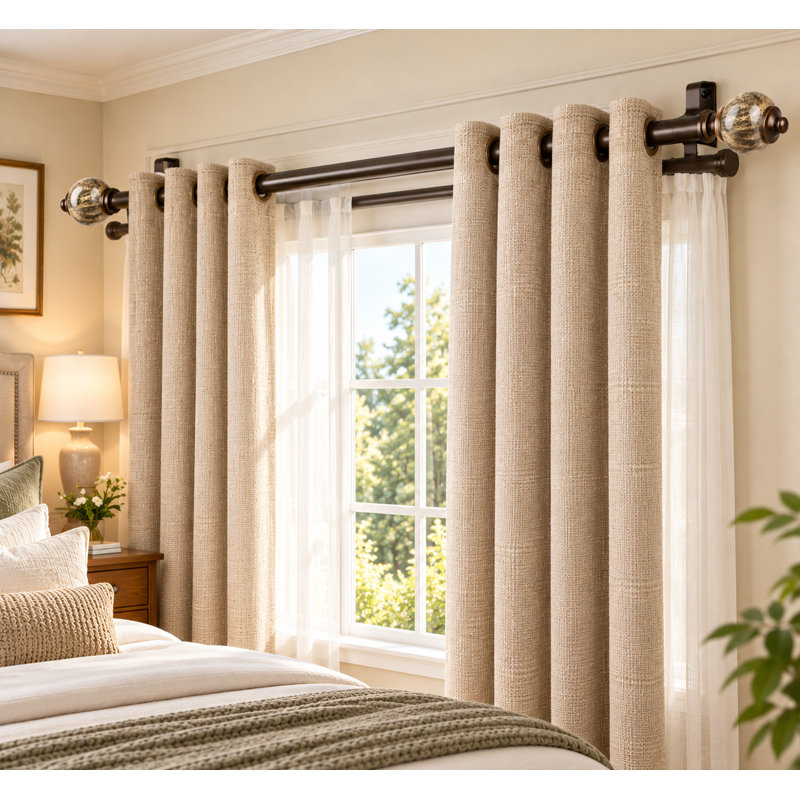 Double Curtain Rods