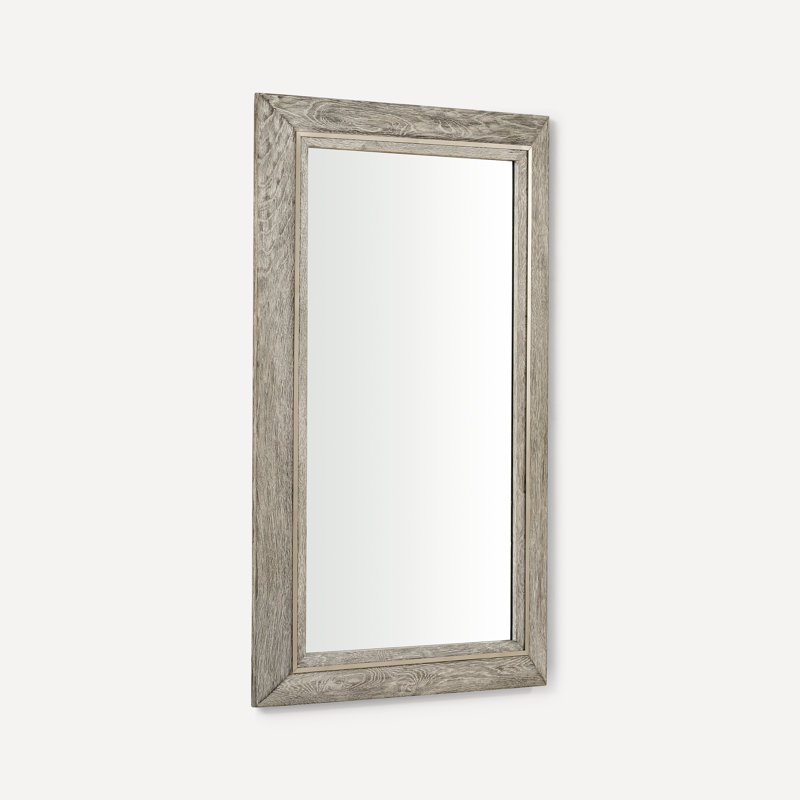 Craft Series Bathroom / Vanity Mirror, 40" x 24", Light Gray Oak