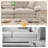 Geneveve 84" Chenille Upholstered Pillow-Top Arm Loveseat Sofa with Memory Foam Cushions and Pocketed Coil Springs-1829428589