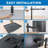 Mount-It Laptop Desk Mount with Monitor Arm, Dual Laptop and Monitor Stand with Clamp, Grommet Base