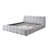 Chenille Upholstered Bed Frame with Box Spring Not Required