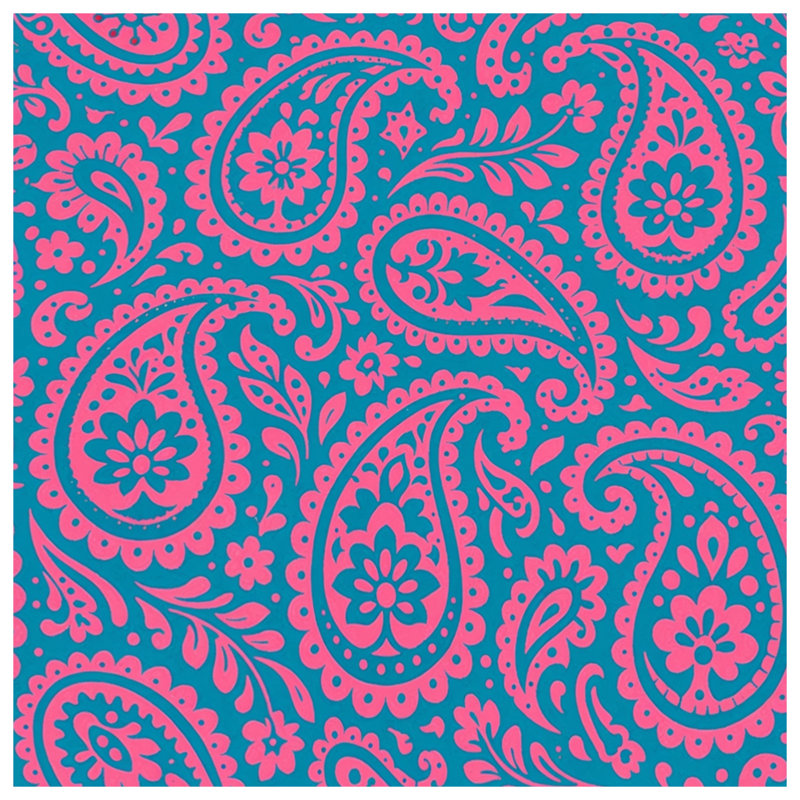 Housses de couette à motif cachemire rose et bleu, Twin