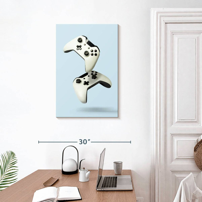 Video Game Controllers, 30" H x 20" W