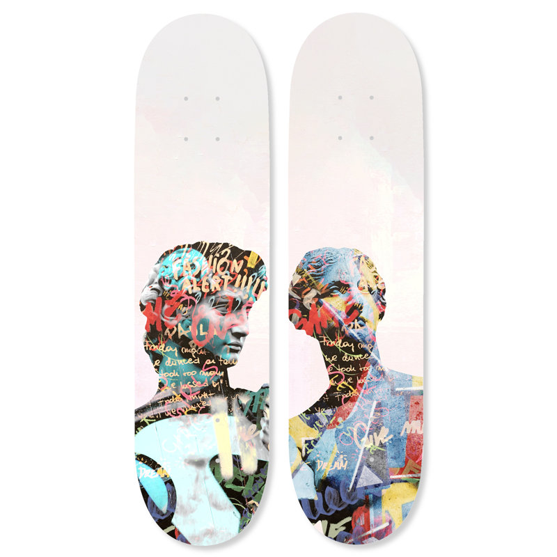 "Still Graffiti Skateboard Art", art mural 8 "x 32" par Notoriart, Still Graffiti