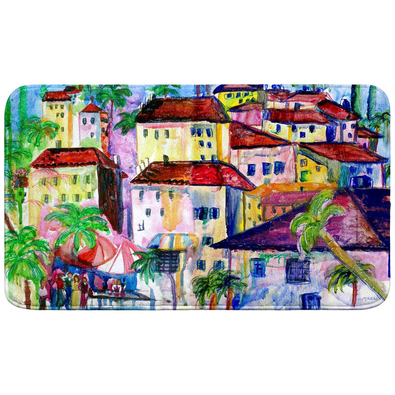 Fun City I Bath Mat, Single - 18" L x 30" W