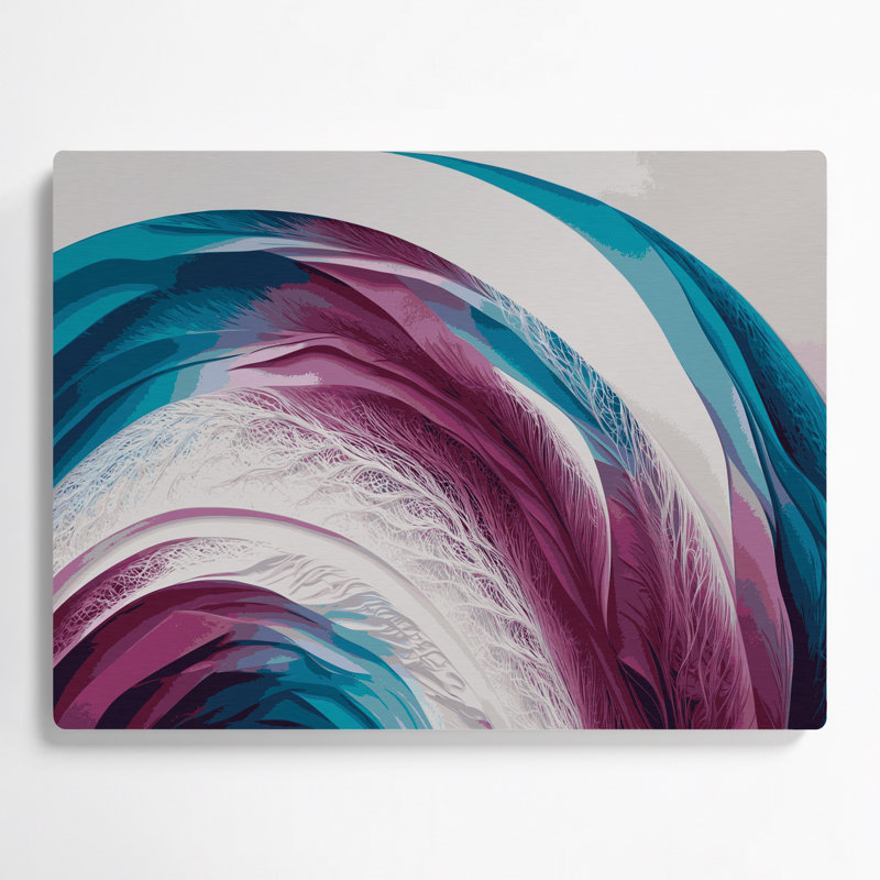 Gradient Abstract 17 Beige Metal Wall Art, 11" H x 14" W
