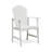 Outdoor Weather Resistant Acacia Wood Adirondack Dining Chairs (Set Of 2), White Finish-150941760
