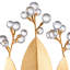  Lustre Callista en feuille d'or antique avec Crytal transparent-19512952-19512953-19512951