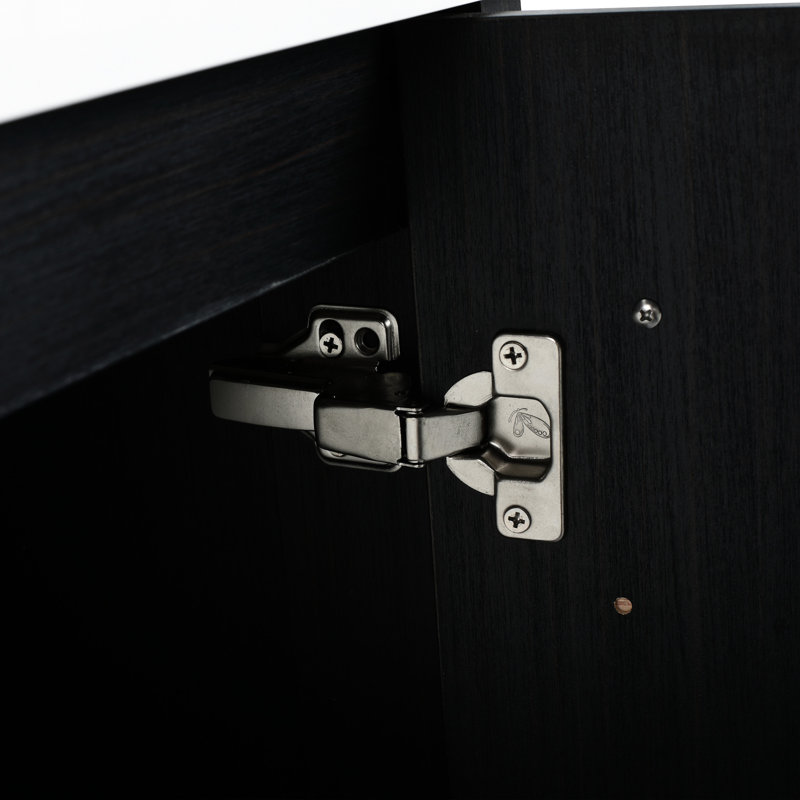 Meuble-lavabo autoportant 24 po - Châtaignier noir avec rangement pratique 24 po, 30.71" H x 18.28" W x 23.57" D