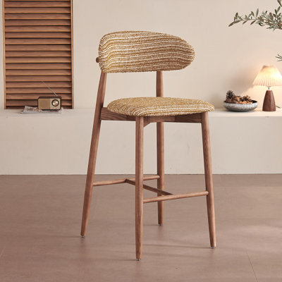 Chaise basse en noyer (paquet de 8)