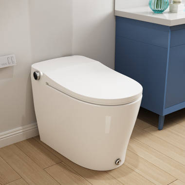 Kohler Numi™ Comfort HeightÂ® One-Piece Elongated Dual-Flush Intelligent  Toilet with Skirted Trapway and Premium Remote