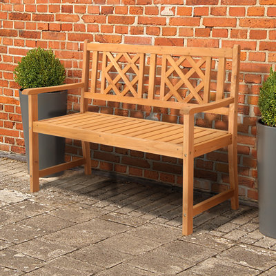 Ashera Solid Wood Garden Bench by Lark Manor