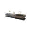 Meuble télé en bois manufacturé rétro noir-617486099