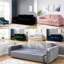 Canapé-lit pliable en velours côtelé de 140 cm (55 pouces), canapé moderne pour la maison