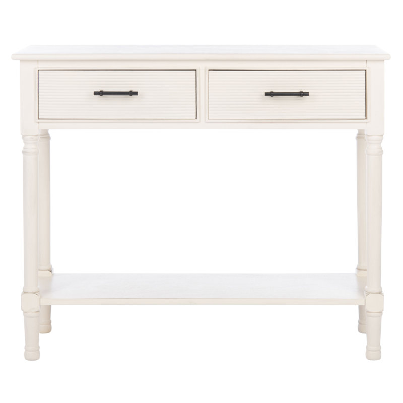 Peters 35.5'' Console Table, Distressed White
