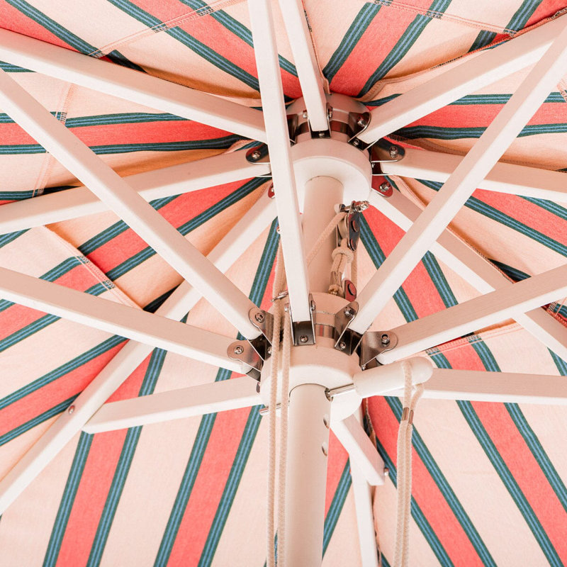 Market 84'' W Umbrella, Pink/Red Striped