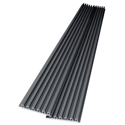 Art3d 8pcs 104'' X 6.7'' 3D Slat Wall Paneling, WPC Wainscoting Wall Panel,38.7sqft