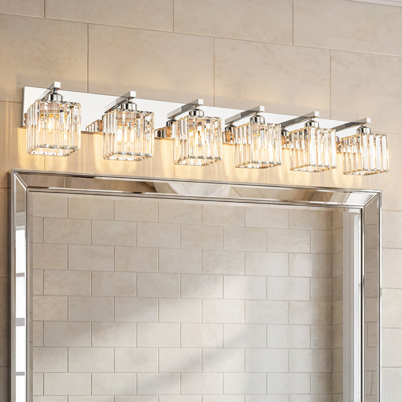 Lanceton Dimmable Vanity Light, Chrome, 6 Lights