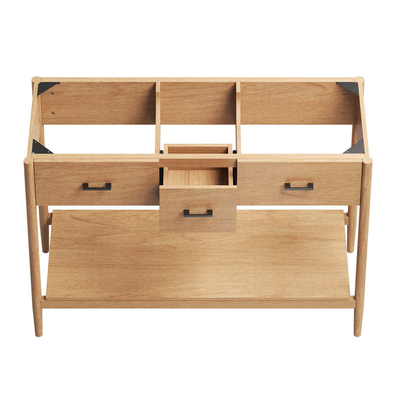 Base de meuble-lavabo double 46,5 po Modway Zaire, Naturel