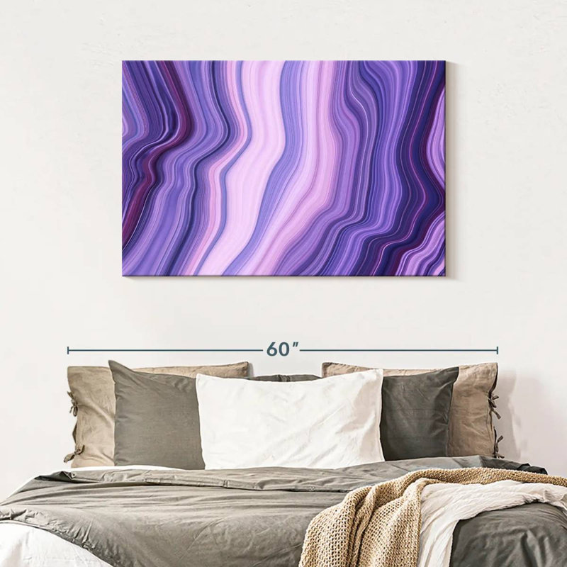 Avery Abstract Purple Layers, 30" H x 45" W
