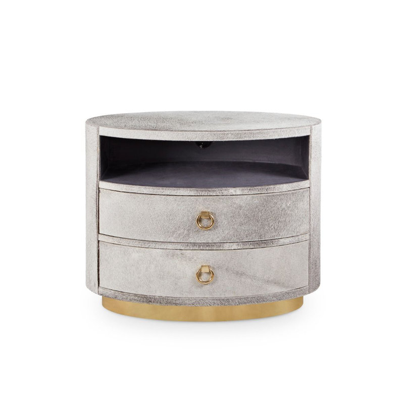 Julius End Table, Gray