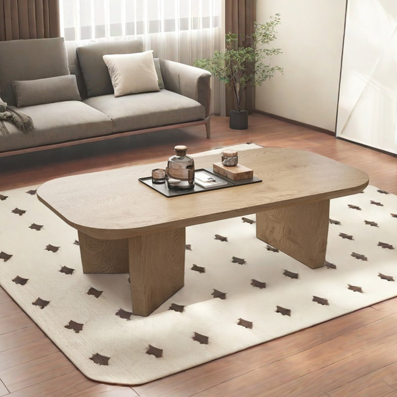 Table basse de coin antique, Burlywood, H 15 po x L 51,2 po x l 27,6 po