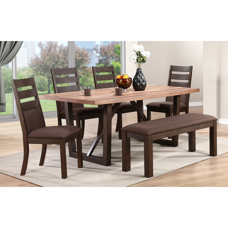 Solid Wood Base Dining Table