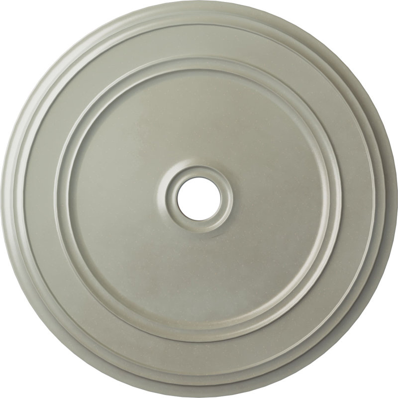 Médaillon de plafond classique Endurathane, diamètre extérieur de 41 1/8 po x P 4 po x P 2 1/8 po (convient aux auvents jusqu'à 5 1/2 po), fini cuivre peint à la main