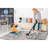 Cream/Brown /Abstract Non-Shedding Stain Resistant Area Rug-939406522