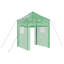 Greenhouse Folding with Roof with Storage Green Iron Garden Structure