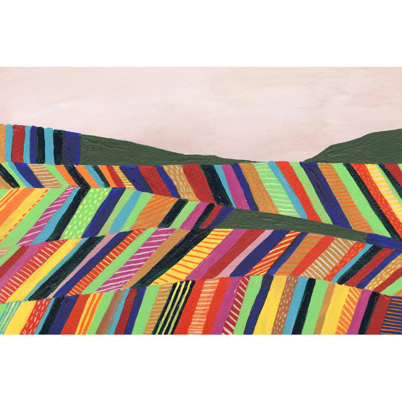 Rainbow Fields I by Regina Moore - Wrapped Canvas Art Prints, 30cm H x 46cm W x 3.8cm D