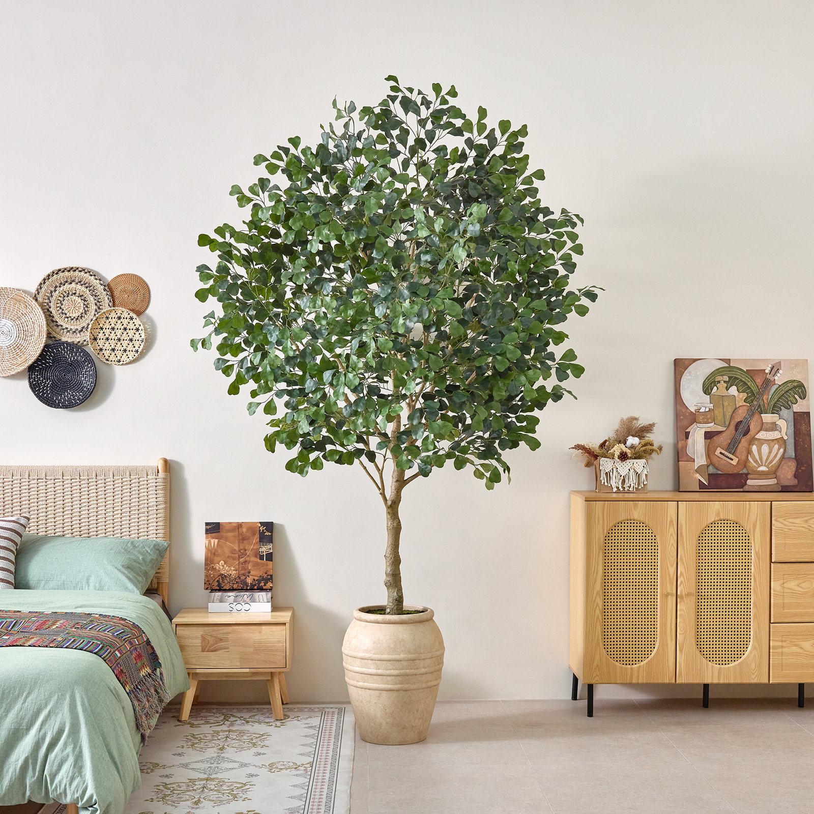 Nydia Ficus Tree in Pot, 108" H x 68" W x 64" D