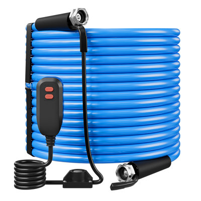 100FT Heated Water Hose for RV, -45°F Anti-Freeze Drinking Hose, 1/2" ID, Smooth Surface, GFCI Leakage Protection, Built-in Thermostat, Freeze & Leak-Resistant, Lead and BPA-Free for RV Use