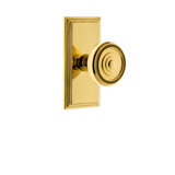 Grandeur Carré Plate Double Dummy with Soleil Door Knob