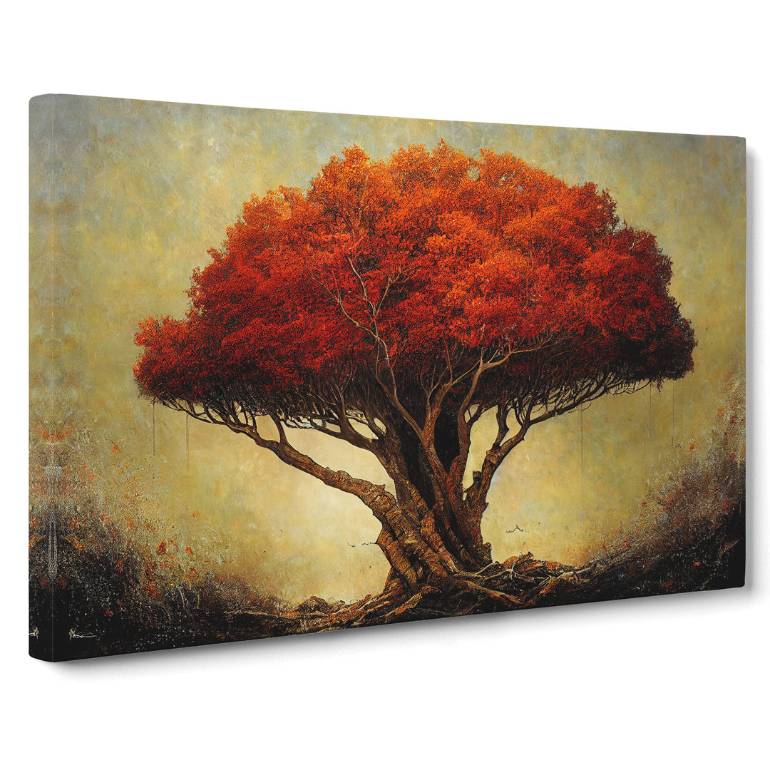 XXX-H1022-WF-7779X Shimmering Tree - Wrapped Canvas Painting