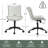 Brionni Upholstered Task Chair Swivel Executive Chair Faux Leather Home Office Chair with Wheels-1185120150
