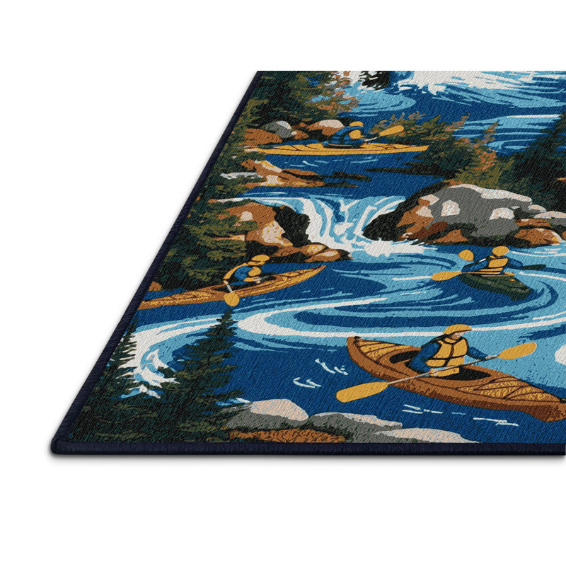  Tapis lavable kayak pour sports, Tapis de couloir 2 pi x 4 pi