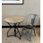 Tri-Fold Steel Frame Round Bistro Table