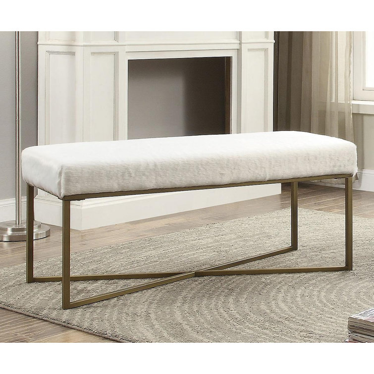 Everly Quinn Polyester Blend Upholstered Bench - Wayfair Canada