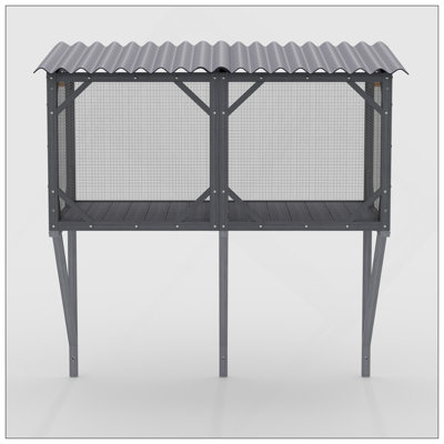 Cat Window Box, 43.3" Catio Outdoor Cat Enclosure For Sunbathing, Napping & Viewing, Window Perch For Large Indoor Cats - All Weather Use, Cat Cage